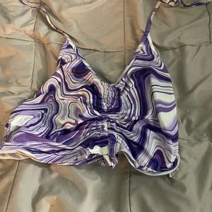 Shein size L color purple and white tie dye